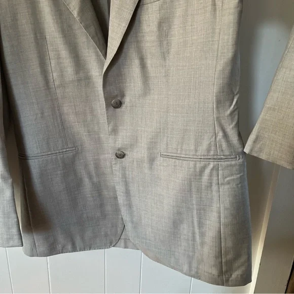 Suitsupply Light Grey Blazer Jacket Havana S140s Wool Carlo Barbera Italy Slim - Picture 5 of 15